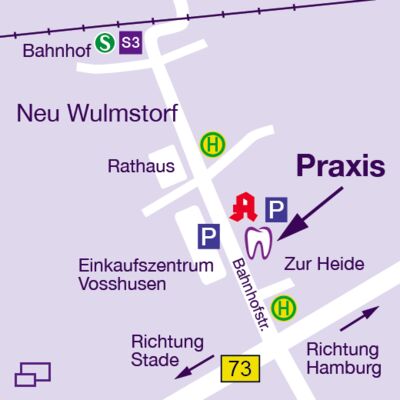 Lageplan Zahnärztinnen Schmidt & FIedler